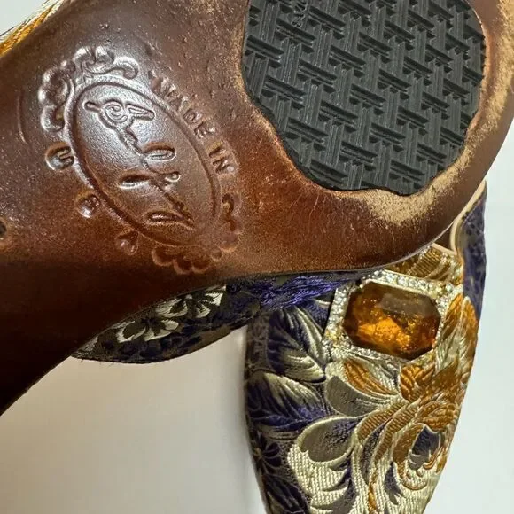 Salpy mules velvet jeweled accent clogs size 7 - Picture 8 of 8